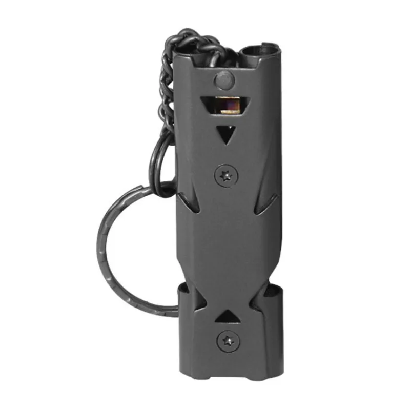 1 Pcs Double Pipe Whistle Pendant Keychain High Decibel Outdoor Survival Emergency Whistle Camping Tool Multifunction Whistle