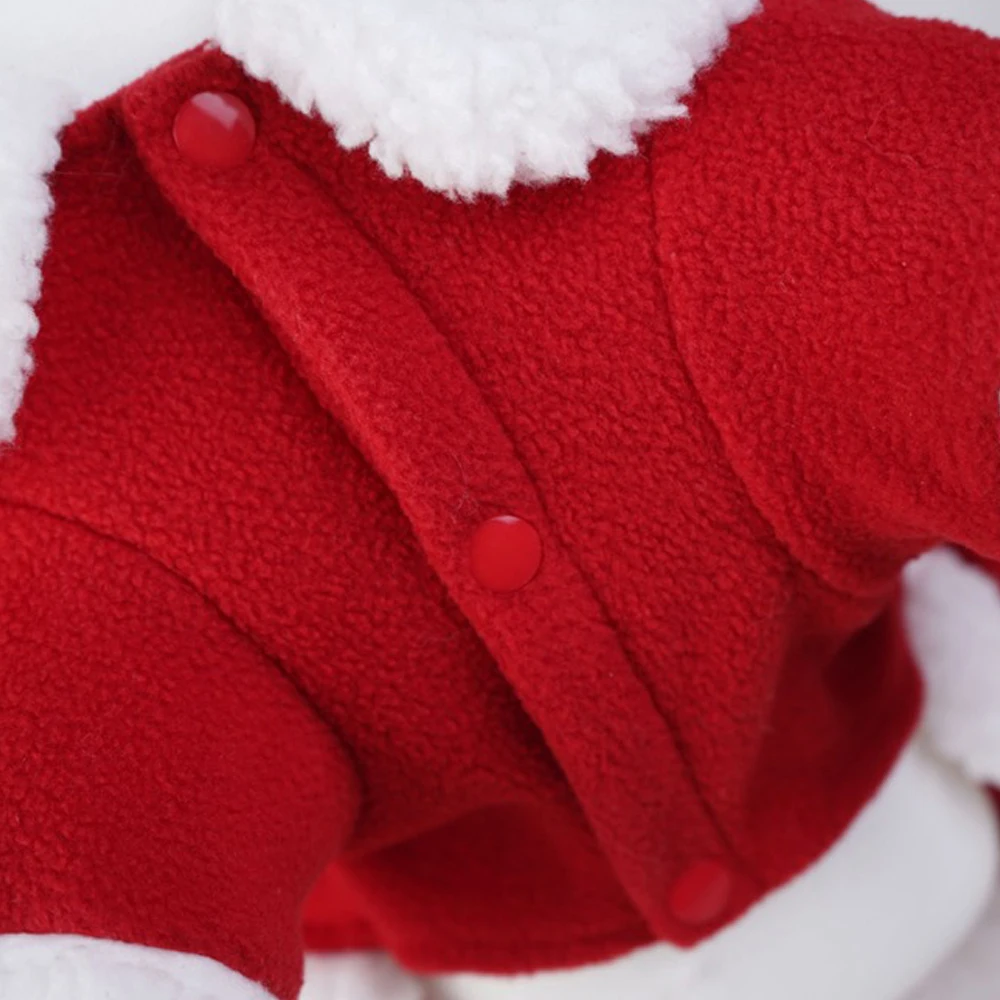 Warm Holiday Lovely Festive Soft Thickened Plush Pet Clothes Unique And Cute Christmas Pet Clothes Easy To Carry Warm