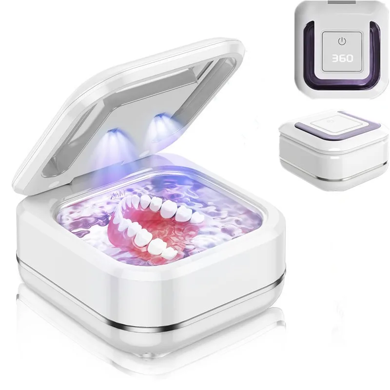 

New Mini 45kHz Ultrasonic Denture Cleaner, Digital Display Multi-gear Dental Appliance Cleaner for Retainers & Jewelry