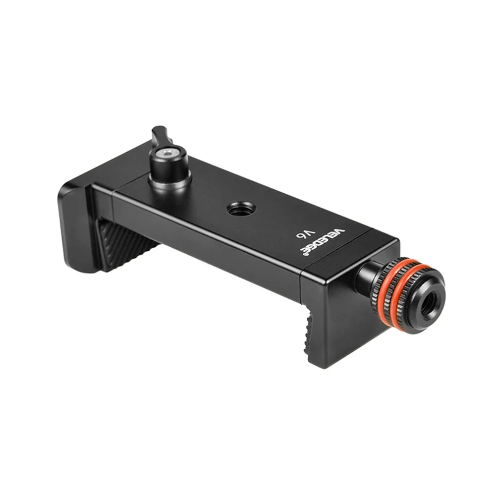 

Metal Phone Tripod Mount Adjustable Cell Phone Stand Holder with Arca QR Base Smartphone Tripod Adapter for Video Live Streaming