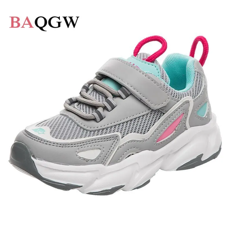 

Autum New Kids Lightweight Sport Shoes for Girls Casual Non-slip Students Breathable Mesh Toddler Shoes Footwear Boys Sneakers