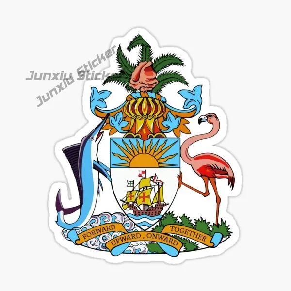 BAHAMAS Flag Bahamas Islands Scenic Tourist Car Sticker Vinyl Self-Adhesive Decorative Decal