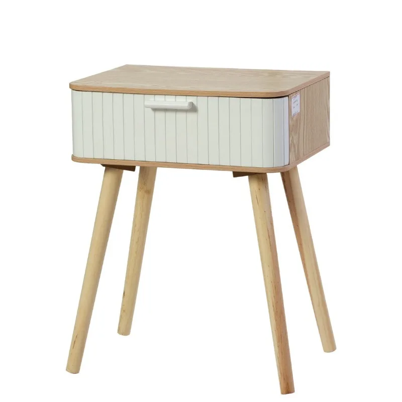 Modern Simple Home Storage Cabinet Portable Wooden Leg Small Table
