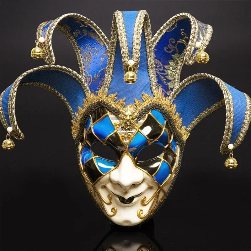 Masquerade Ball Joker Crack Mask for Women/Men Musical Venetian Party Masks Halloween Wedding Mardi Gras Mask Holiday Party Mask