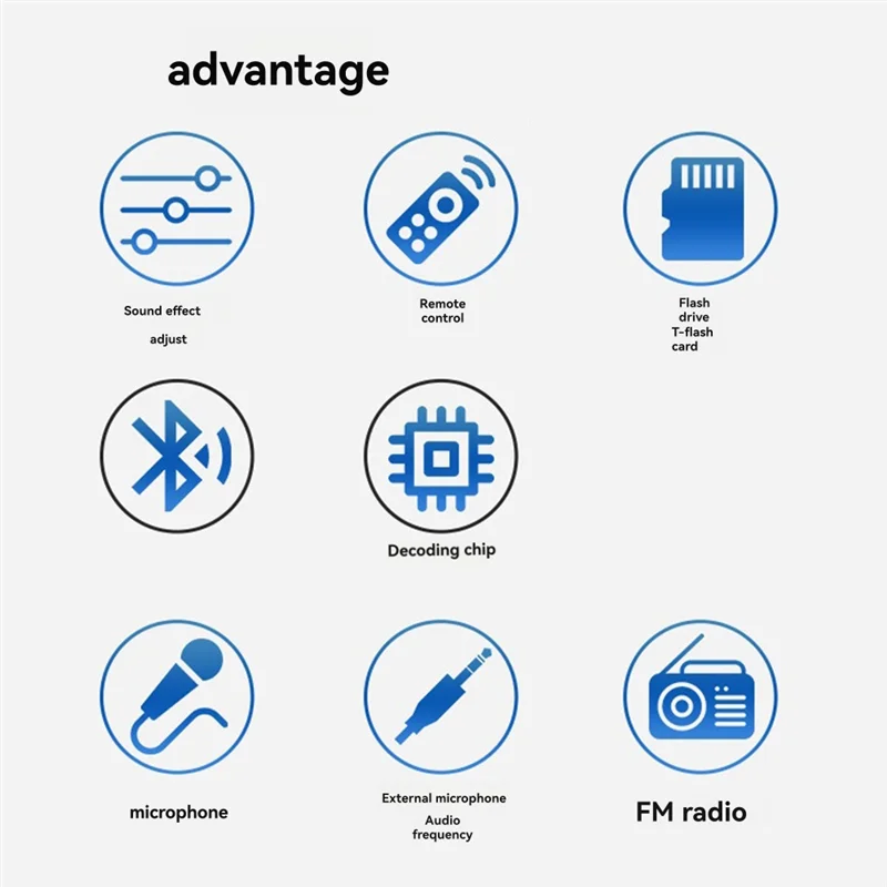 Плата усилителя Bluetooth Audio 15 Вт с FM BT Audio Портативный динамик 5 В Плата усилителя мощности для караоке MP3-усилитель-POS