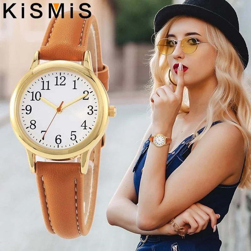 KISMIS  Women's Quartz Watch Fashion Movement Easy to Read  Numerals Simple Dial Thin Bracelet Watches image 3