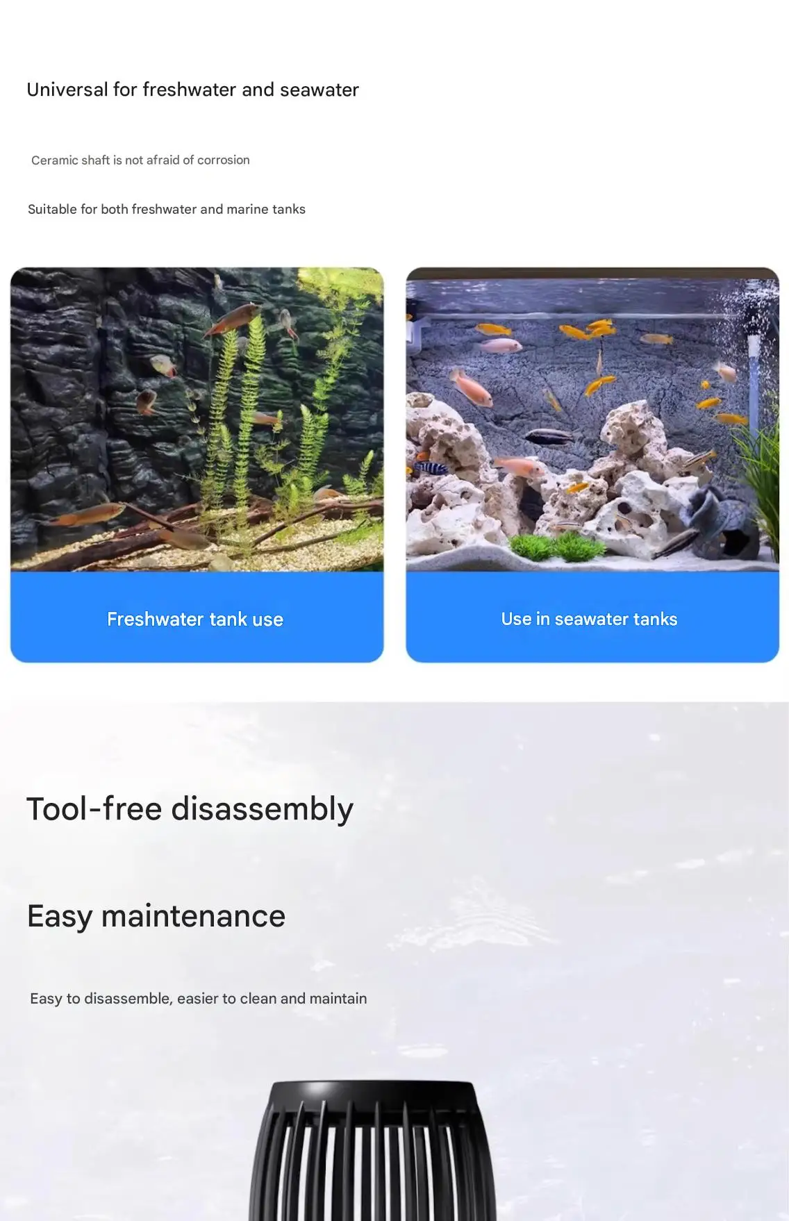 Jecod Jebao حوض السمك Wavemaker مضخة Dmp-25/35 2024 جديد ذكي بلوتوث متعدد الأجهزة المياه العذبة المياه المالحة خزان الأسماك #1