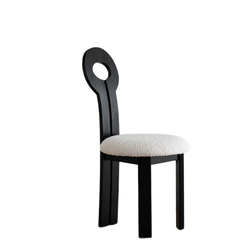 

Italian minimalist retro style makeup chair study chair dining table chair
