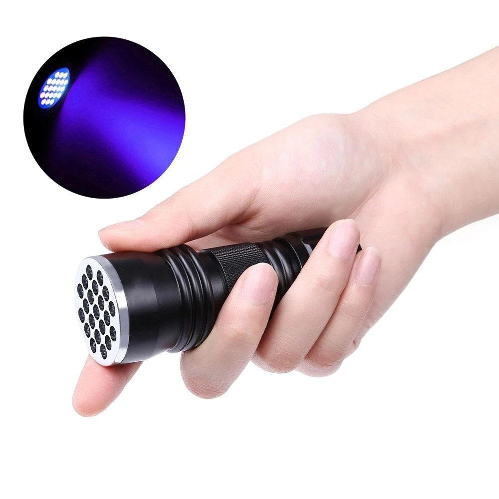 UV Flashlight Portable LED Ultraviolet Torch Mini Ultra Violet Lights 395-400nm For Pet Nail Dryer Cash Medical Product Detector