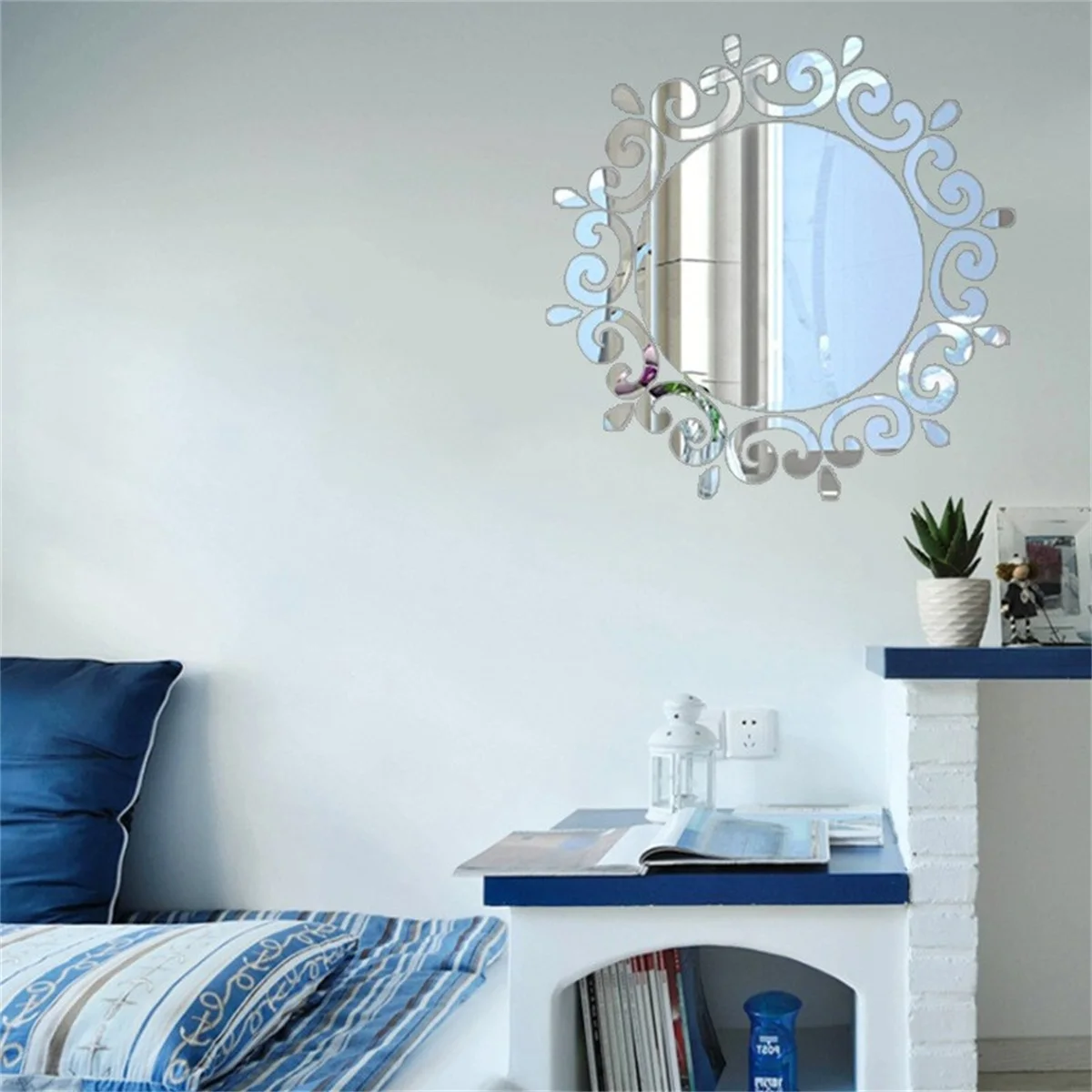 25-teiliges Set Sonnenblumen-Acryl-Wandaufkleber mit Spiegeloberfläche für Heimdekoration, Schlafzimmer, Wohnzimmer, Abzieh- und Aufkleb-Wandkunst, Wandtattoos – Detail 7