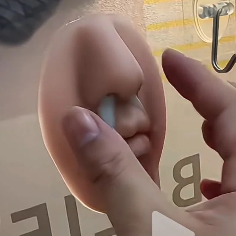 

3D facial parody blowing nose soft silicone simulation face nose mouth can be used for tattoo nose nail training