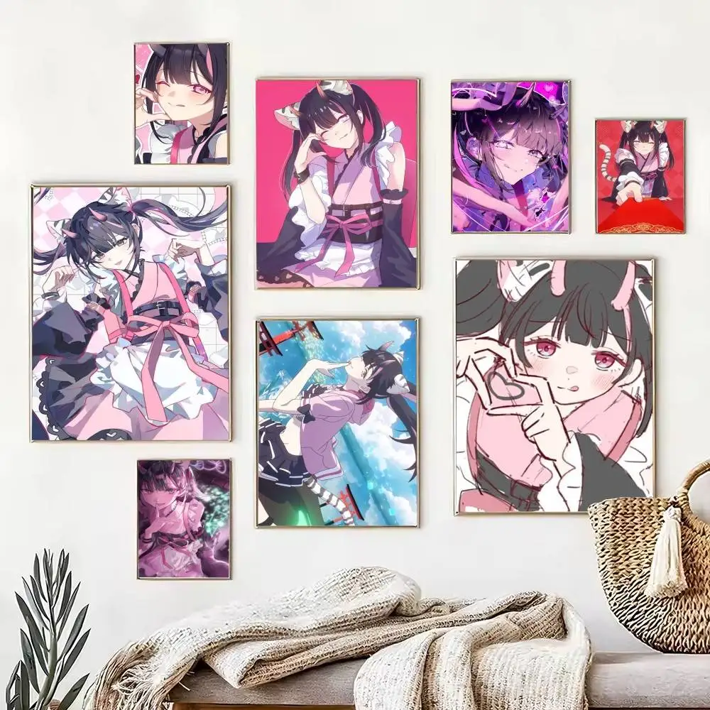 Noi Komazawa Cosmic Princess Kaguya  Poster High Quality Dorm Living Room Aesthetic Wall Decoration Painting Stickers Gift