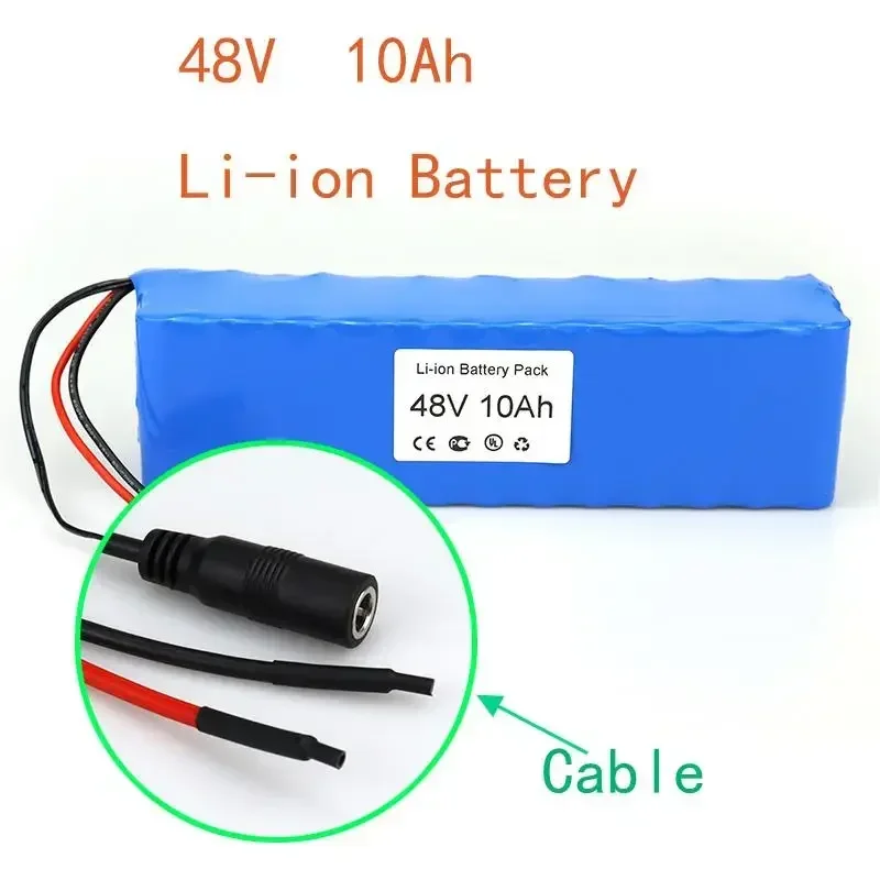 Hot New Spare E-bike Battery Li-ion Battery Pack 48V 10Ah E-Bike Cable Connector And BMS