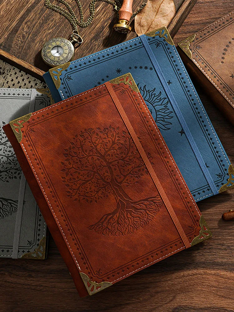Retro Magiczny Dziennik 2025 - Gruby notes akademicki A5 z luźnymi kartkami, estetyczny notes wysokiej jakości. — zdjęcie produktu 7