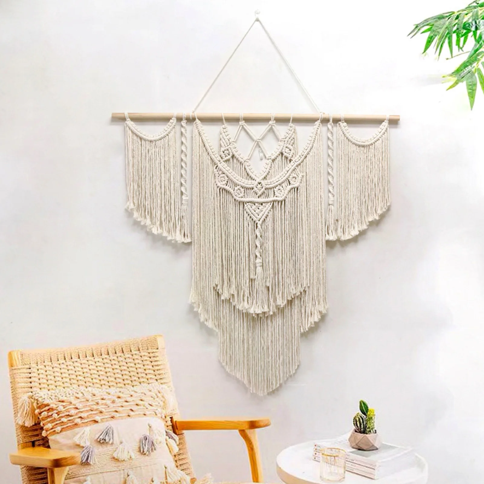 

Macrame Tapestry Large Wall Decor Hanging Pendant Hoom Decorative Curtain Tassel Tapestry Room Decoration Gift