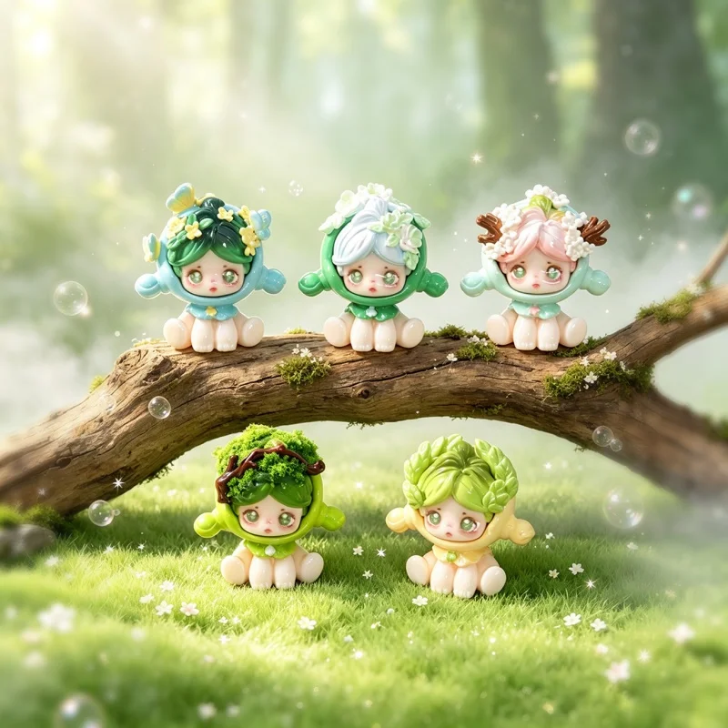 Nuonuo Forest Whisper Serie Bohnenfiguren, DIY-Dekorationszubehör, Exquisite Mini-Ornamente für Auto und Schreibtisch, Geschenkidee – Detail 12