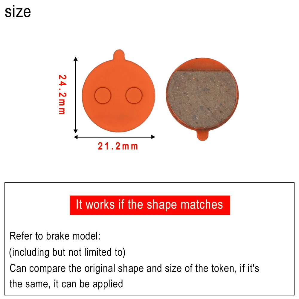 Circular Brake Pads Hydraulic Disc For KUGOO M4 PRO Electric Scooter Folding KickScooter Caliper Repair Parts