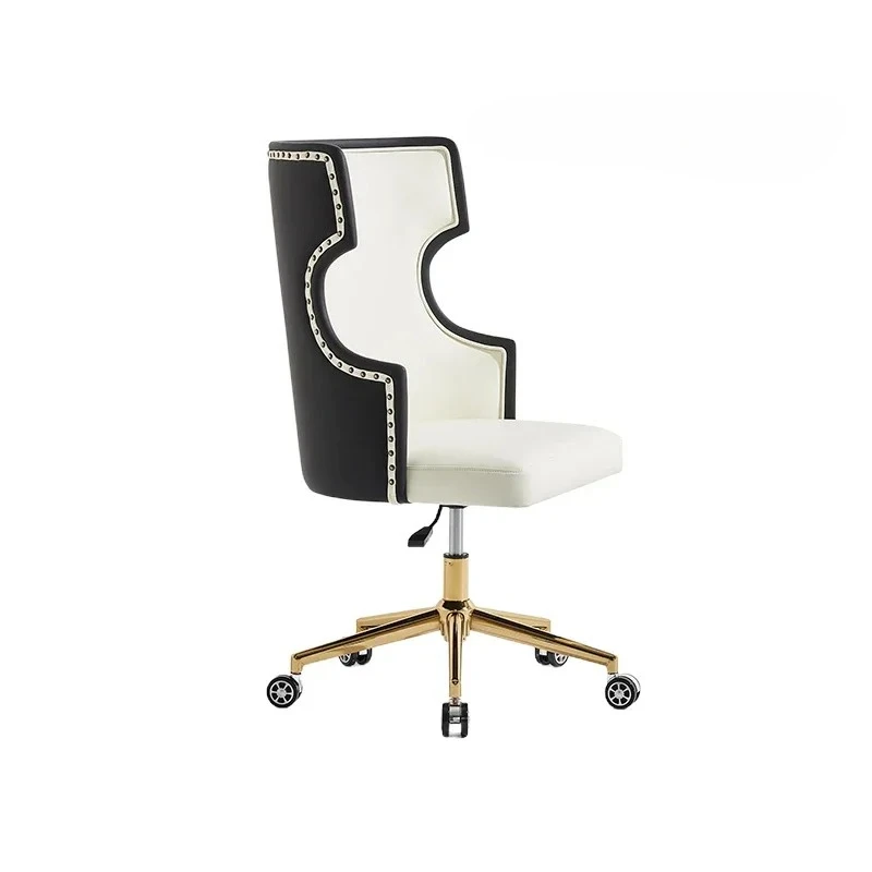 

Light luxury computer chair Home sedentary comfortable office seat Lifting leather desk President chair