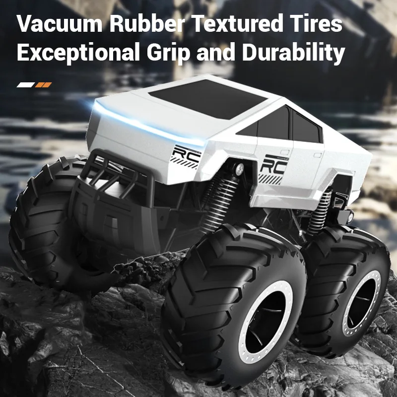 2.4G Amphibious Remote Control Vehicle Climbing Car RC Pickup Truck Children's Toy 2IN1 Water and Land Off-road Stunts Cars Gift