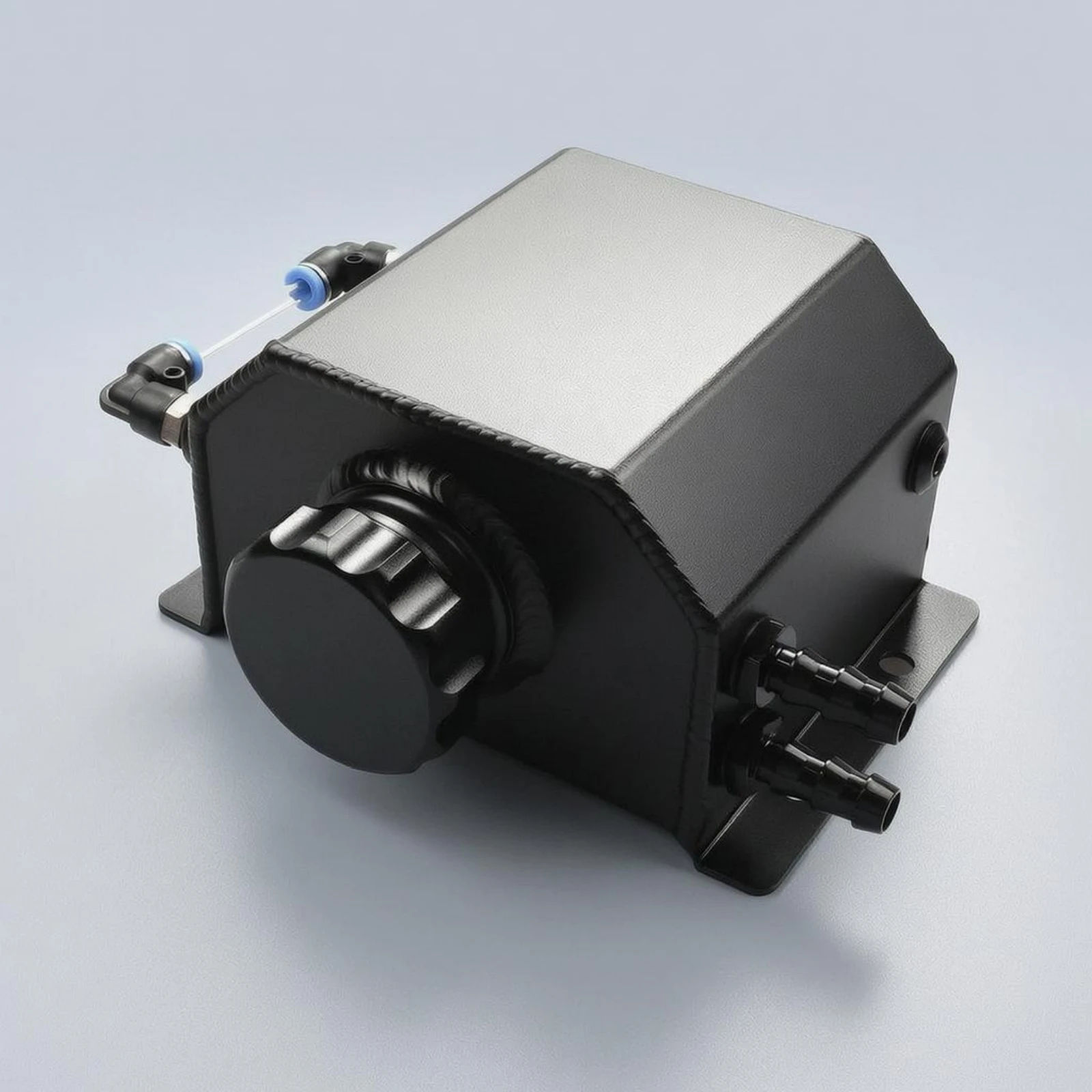Oil Catch Can Mounting Flanges Rectangular Oil Catch Can Breather Tank Small Compact Design Automotive Part Universal Fit - view 6
