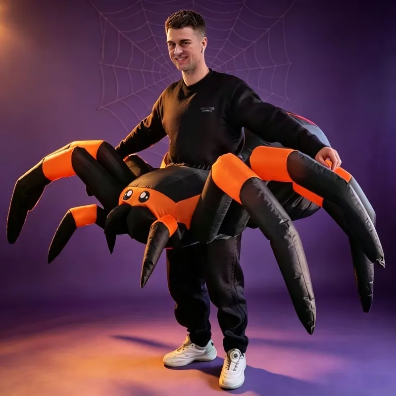 Halloween Inflatable Spider Riding Inflatable Suit