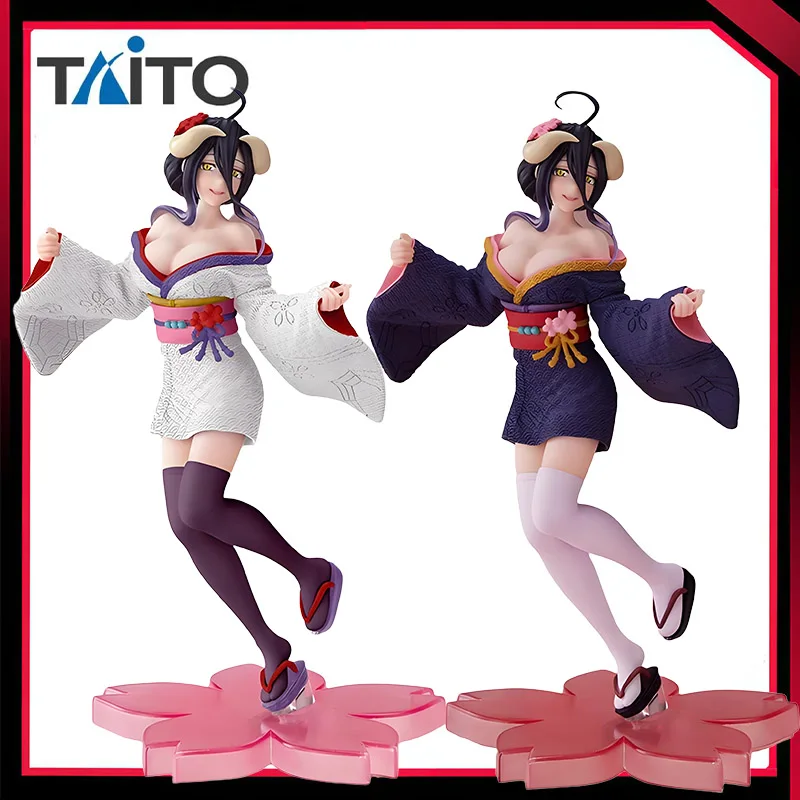 

TAiTO Original Coreful OVERLORD Albedo Sakura Kimono Renewal Action Figure Model Toy Collectible Doll Genuine Ornament Desktop