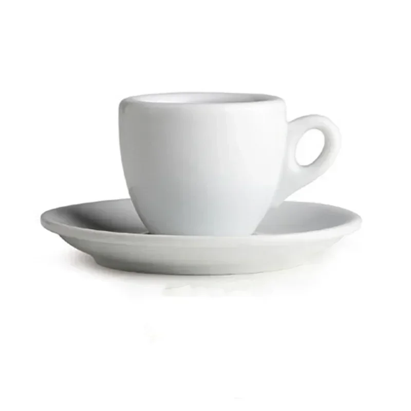 Professional Competition Level Esp Espresso SHOT Glass 9mm Thick Ceramics Cafe  Mug Coffee Cup Saucer Sets