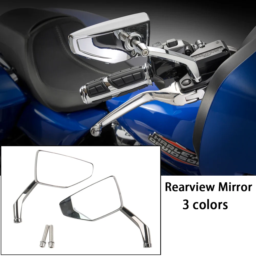 

Новое хромированное/черное зеркало заднего вида с выпуклым стеклом для мотоциклов Harley Electra CVO ST Street Glide Road Glide ST 2023 2024 2025