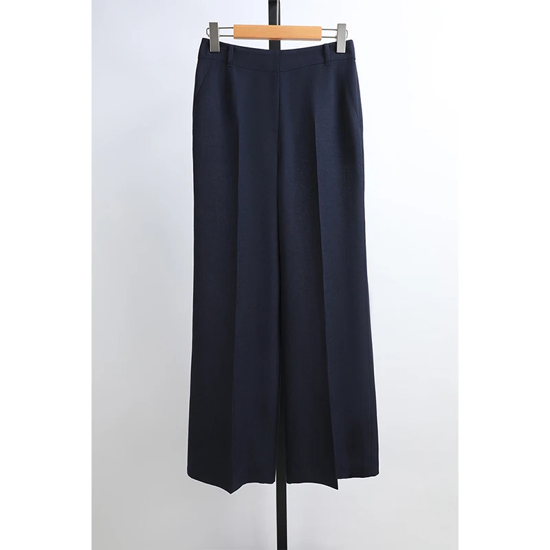 High Waist Straight Leg Refreshing Suit Pants Long Trousers Elegant Ladies Fashion Summer New Brand Women's Clothing