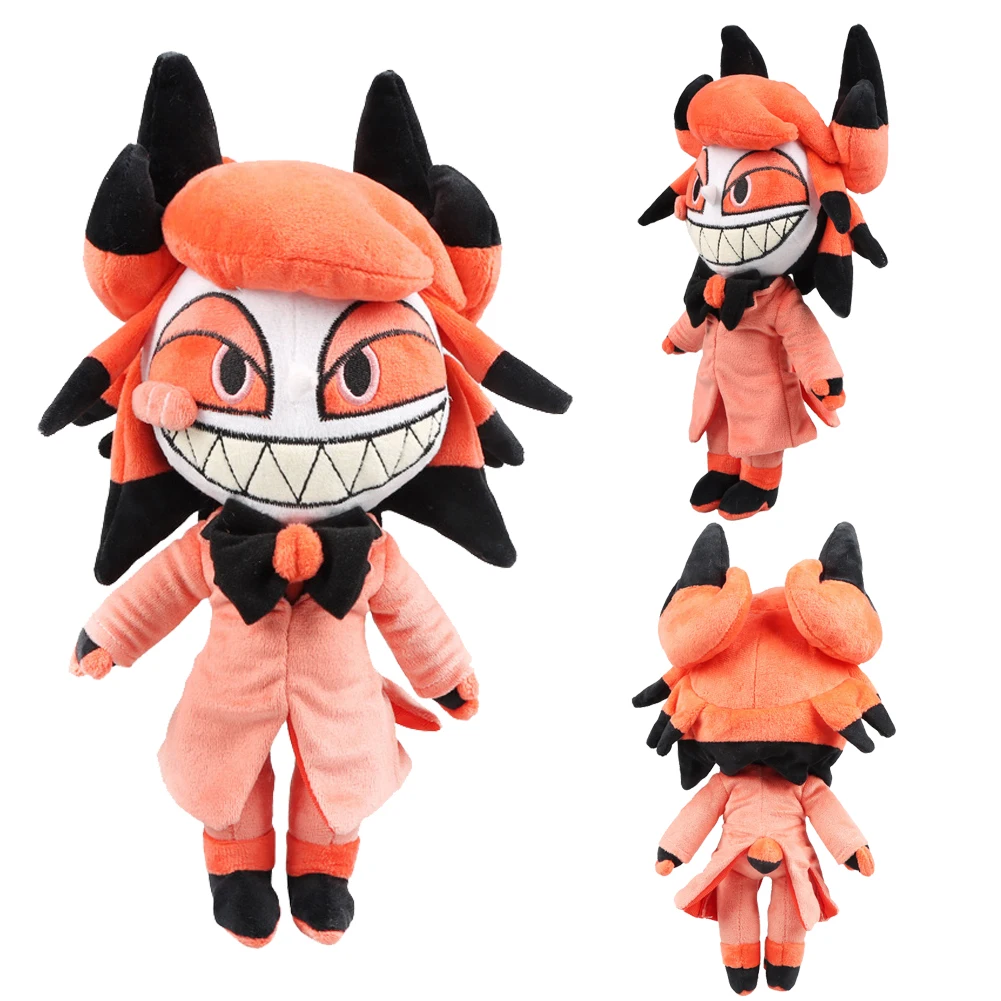 Cartoon Alastor Plush Toy, Hotel Cosplay, mascote macio, decoração de Halloween, adereços fantasia, Natal e presentes de aniversário, 35 cm, 30cm