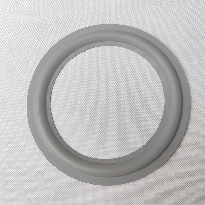 2 قطعة مكبر صوت محيطي بديل بحافة مطاطية لإصلاح حلقة مكبر الصوت لـ B&W باللون الرمادي