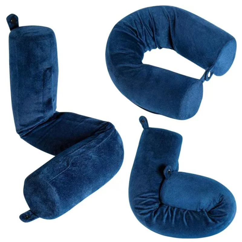 

Practical U Neck Cushion Washable Headrest Pillow 3D Support Relieve Fatigue Outdoor Portable U Shape Memory Foam Nap Pillow