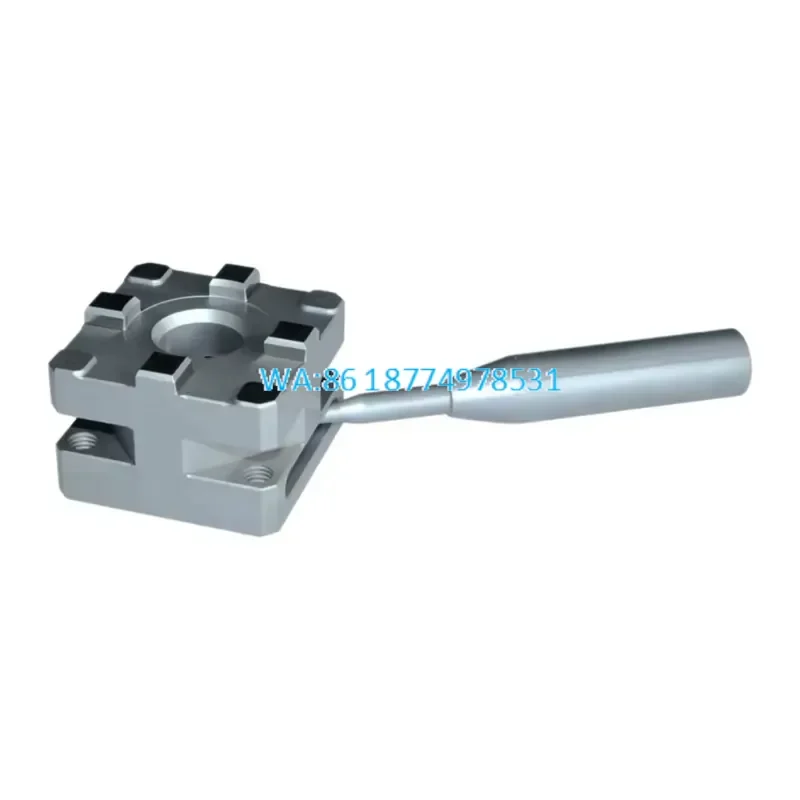 Wmwmnu Black Coated EDM Adapter Plate for ITS Chuck System M6 Mounting Slots Compatible with ITS Frame Model 3A-300004