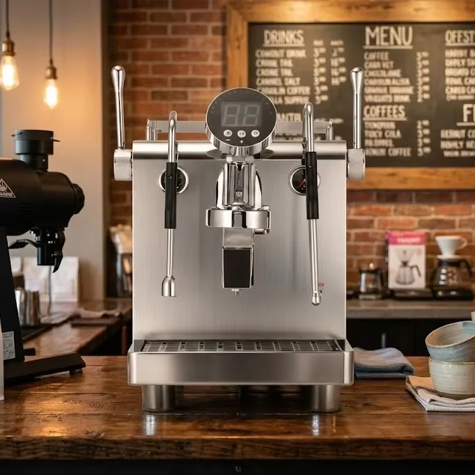 

Factory Direct Commercial E61 Semi Automatic Espresso Machine Dual Boiler High Cup Design