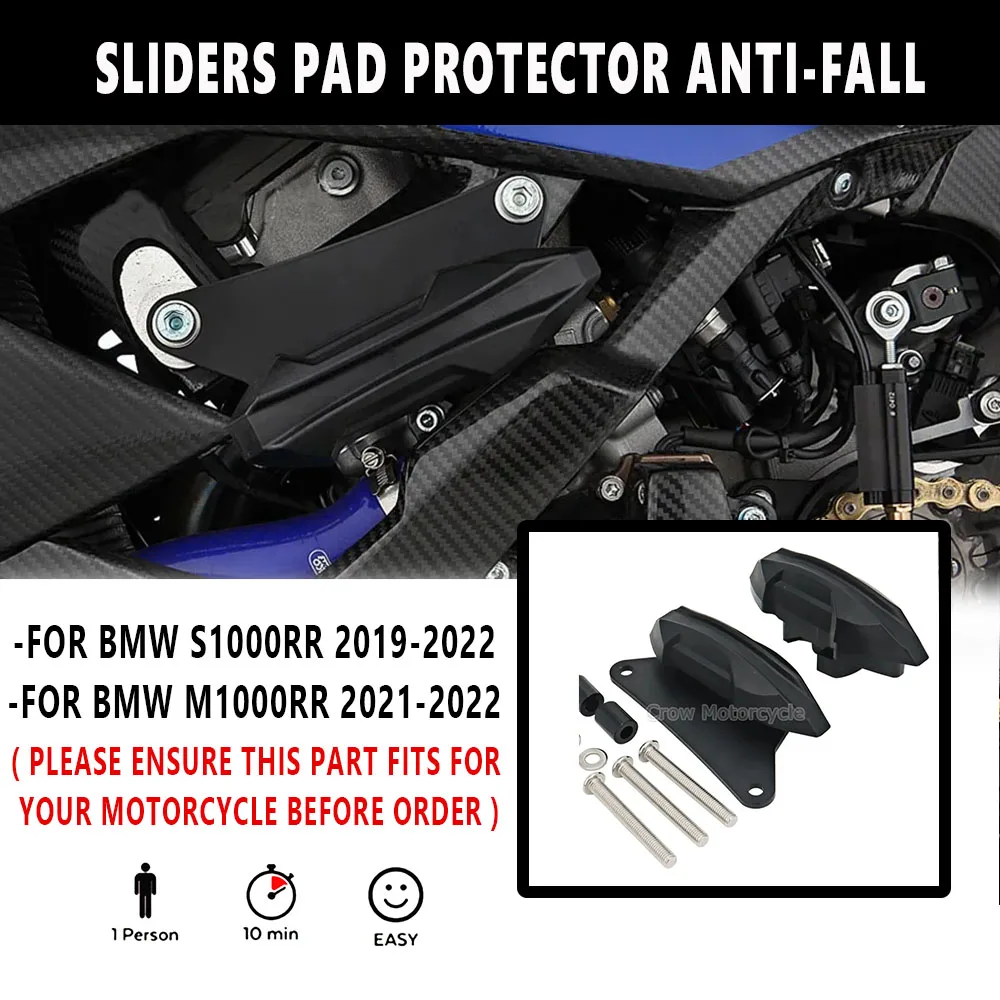 

For BMW S1000RR M1000RR S 1000 RR M 1000 RR 2022 2021 20202019 New Frame Sliders Motorcycle Engine Crash Pad Falling Protection