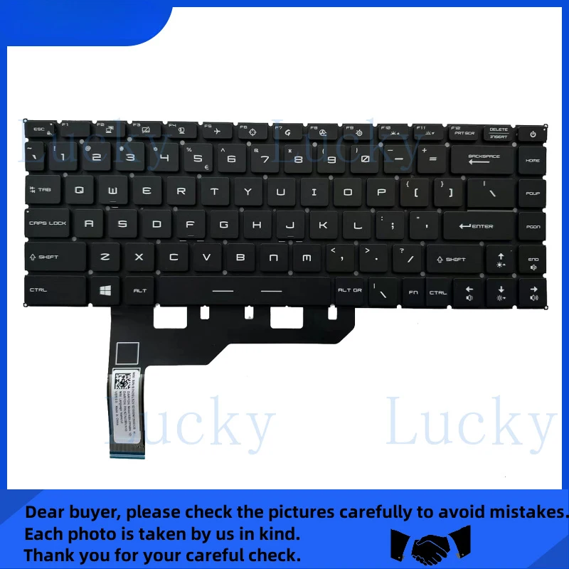 

Новая клавиатура для MSI GE66 Raider MS-1541 GS66 Stealth MS-16V1 (US-раскладка) с RGB-подсветкой каждой клавиши