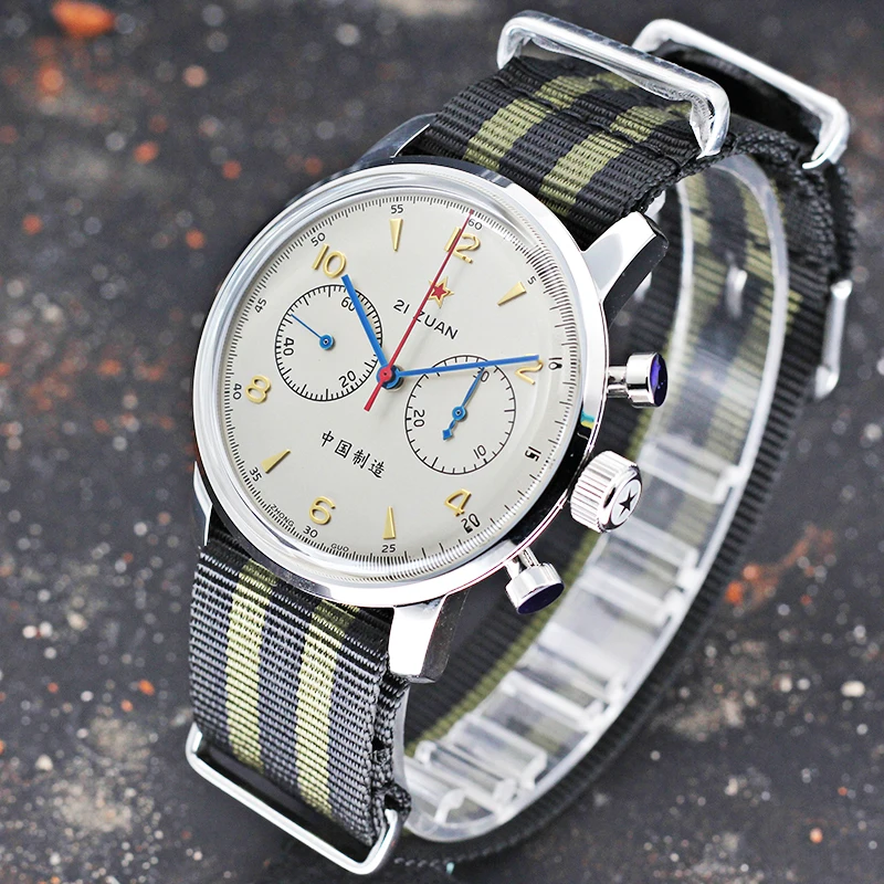 SEAKOSS 1963 Retro Pilot Chron - Chronograph Mechanical Watch Seagull 1963 recensie en prijs
