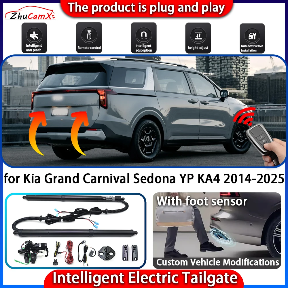 

Smart Powered Tailgate System for Kia Grand Carnival Sedona YP KA4 2014-2025 Automatic Intelligent Trunk Lift Control Kit