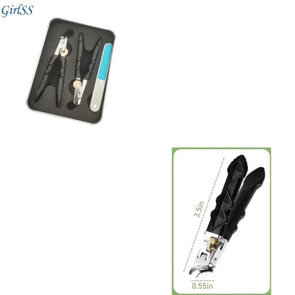 ماكينة تشذيب أظافر أصابع القدم، فك مزدوج الجوانب مع شفرة مصقولة للتطبيقات المنزلية والمتنقلة والسريرية T4MB