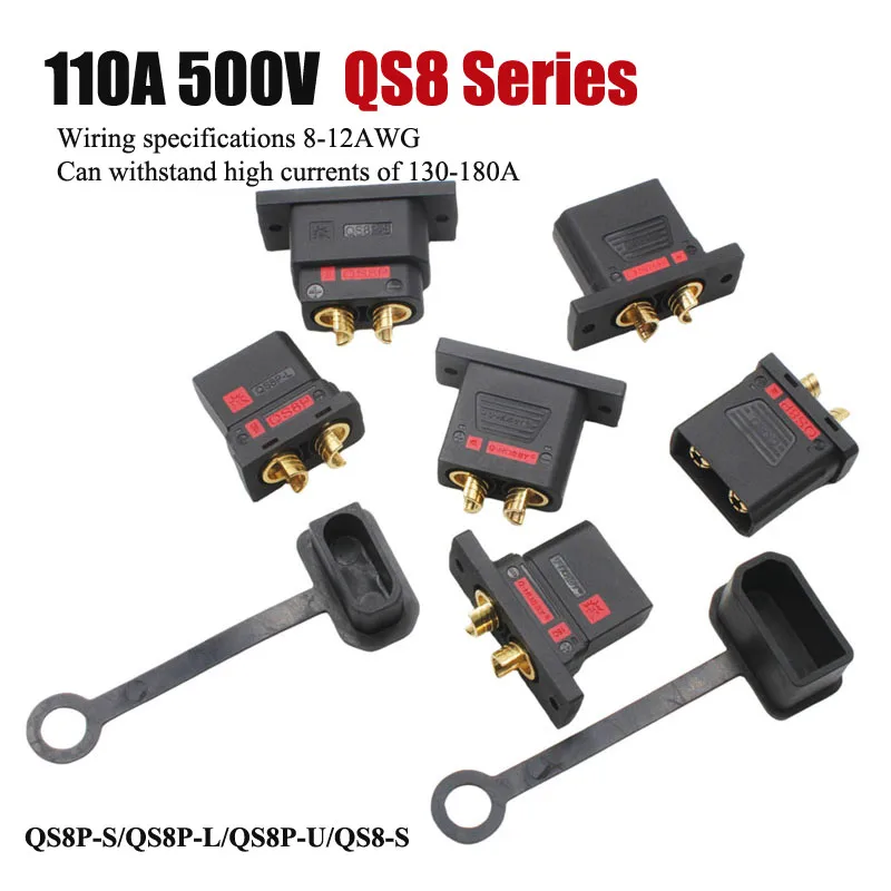 130-180A QS8P-S QS8P-L QS8P-U Male Female Plug for Aviation Model Forklift QS8 Series Lithium Battery Anti Spark Quick Connector