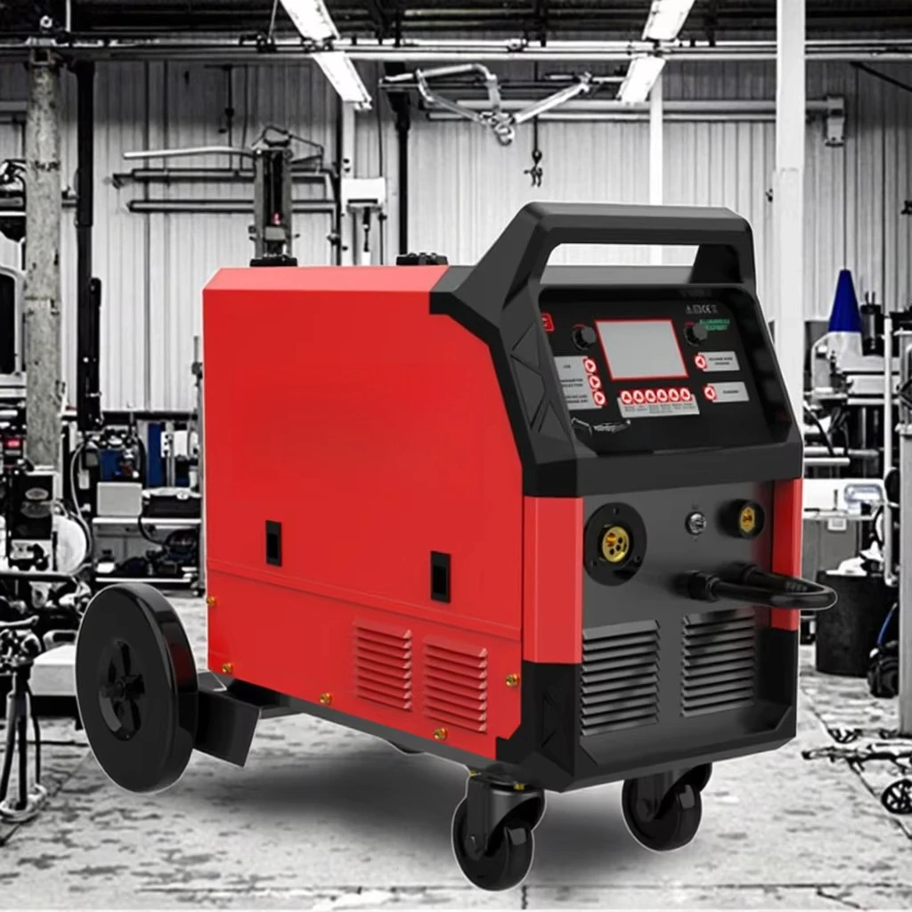 CHKJ-2025NEW220V 15 كجم MIG آلة لحام الألومنيوم مع عجلات 15 كجم سلك بكرة للبناء #4