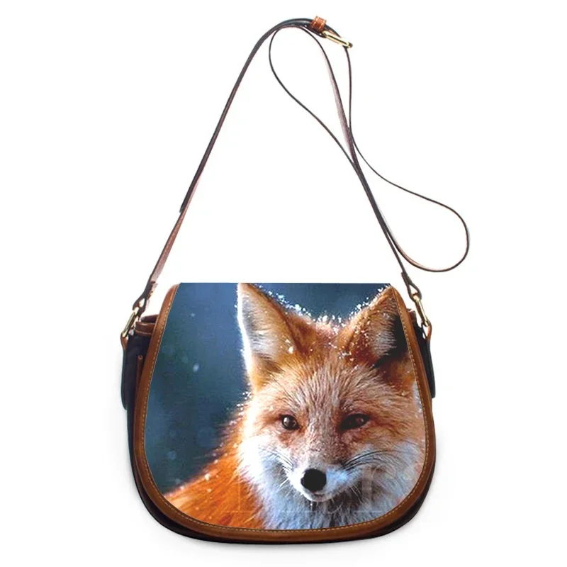 fox animal print new fashion Women Crossbody Bag Luxury Handbags Women Bags Zipper Shoulder Bag women shoulder bag