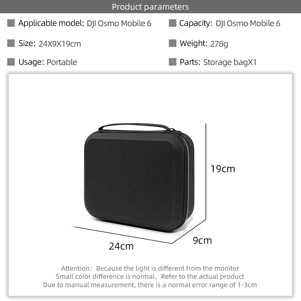 Storage Bag For DJI OM 6 Portable Carrying Box Case Handbag for DJI OM6/Osmo Mobile 6 Handheld Gimbal Accessories