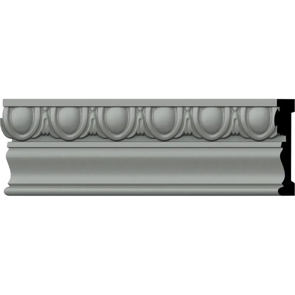 

3 1/4""H X 3/4""P X 94 1/2""L, (1 5/8"" Repeat), Egg & Dart Chair Rail
