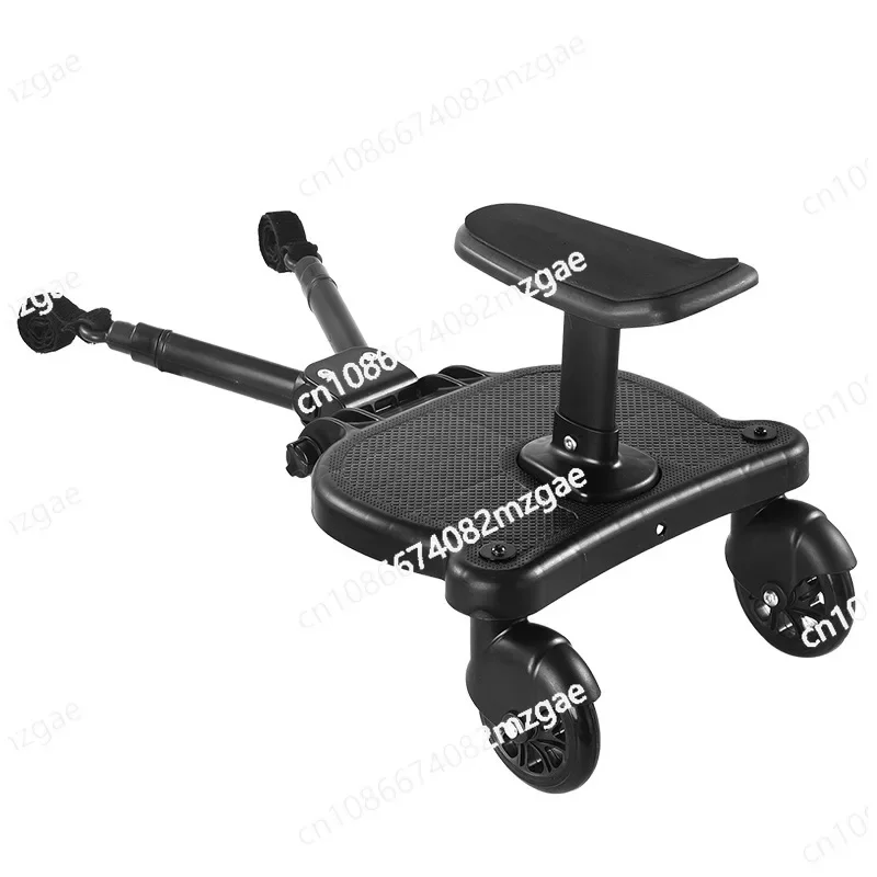 

Universal Stroller Board Walking Foot Stroller 360° Rotation Buggy Board with Seat Stable Design Two Wheels Baby Skateboards