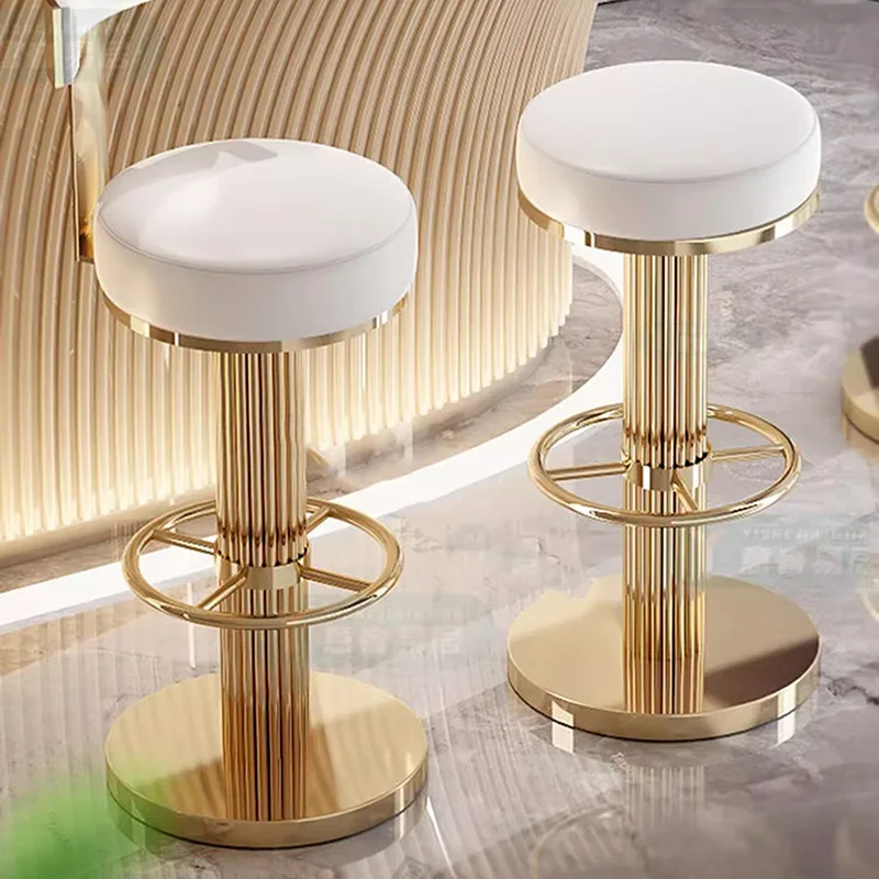 Modern Nordic Reception Bar Stools Luxury Designer Industrial Barstool Bar Stools Coffee Shop Vanity Taburete Cocina Furnitures