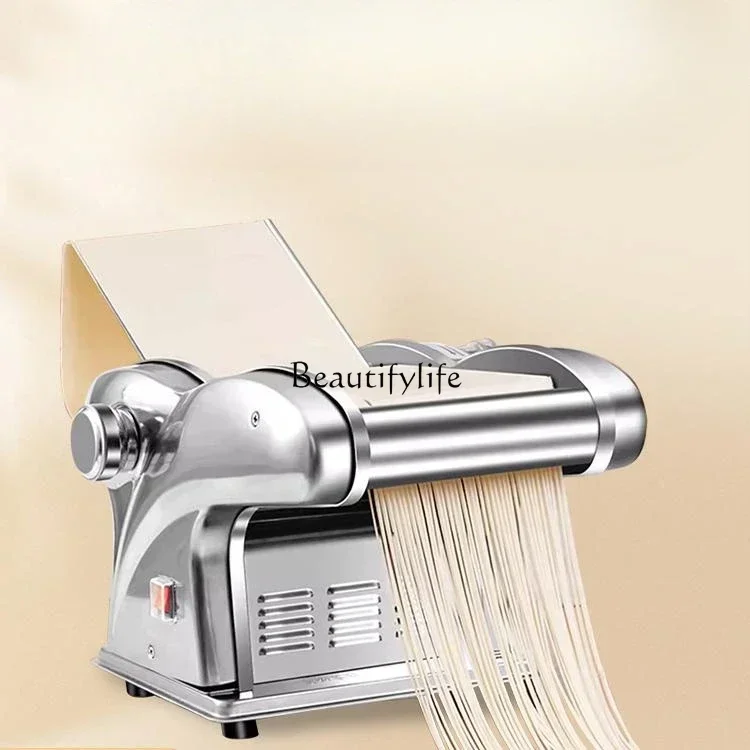 

Electric noodle machine Multifunctional noodle press Small automatic rolling dumpling skin machine Stainless steel