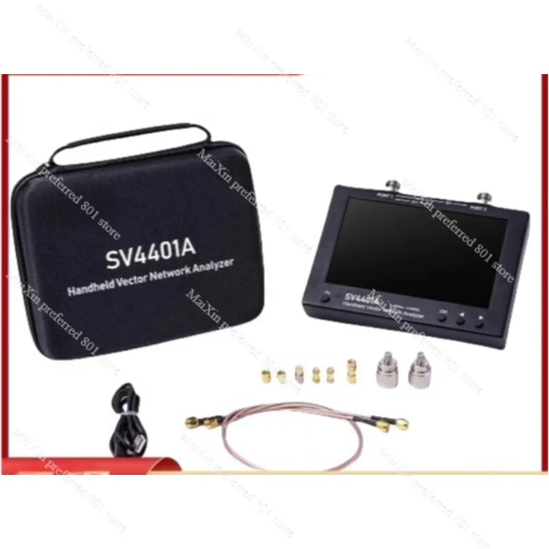 Analizador de Redes Vectoriales Portátil SV4401A 50KHz-4.4GHz con Pantalla Táctil de 7 Pulgadas y Medidor de ROE