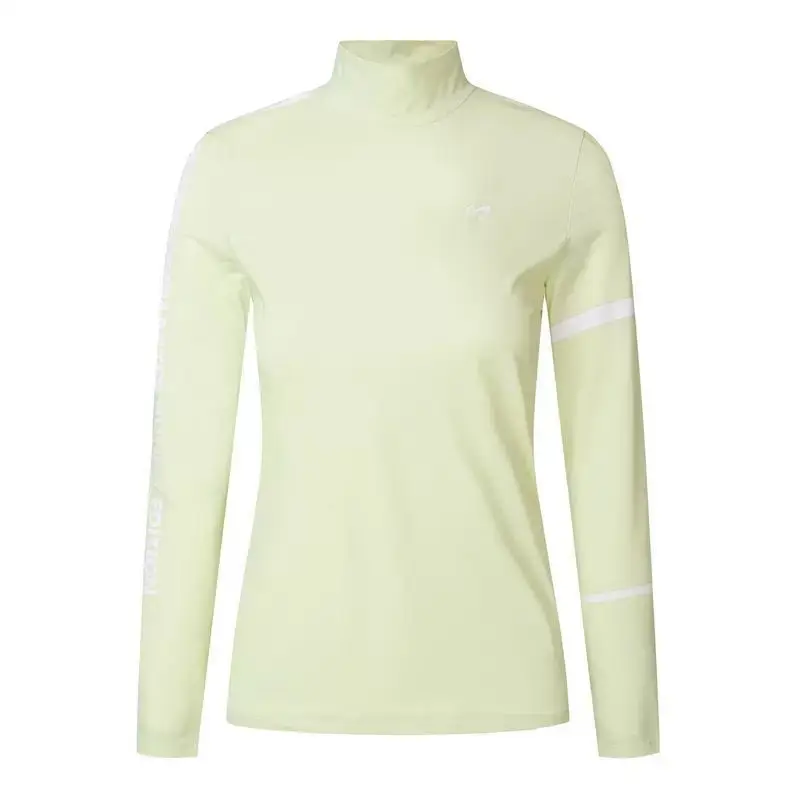 قميص جولف نسائي متعدد الاستخدامات، قميص برقبة دائرية سريع الجفاف وجيد التهوية مع عامل حماية من الأشعة فوق البنفسجية للدورة والارتداء الكاجوال