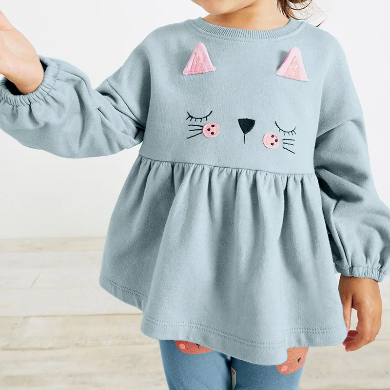 

Autumn Girls Sweatshirt Set Cute Long Sleeve Children's Set Long Pants Set